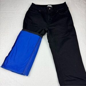 L.L.Bean Classic Fit Fleece Lined. Petite Jeans in Black. Women’s size 6 PET